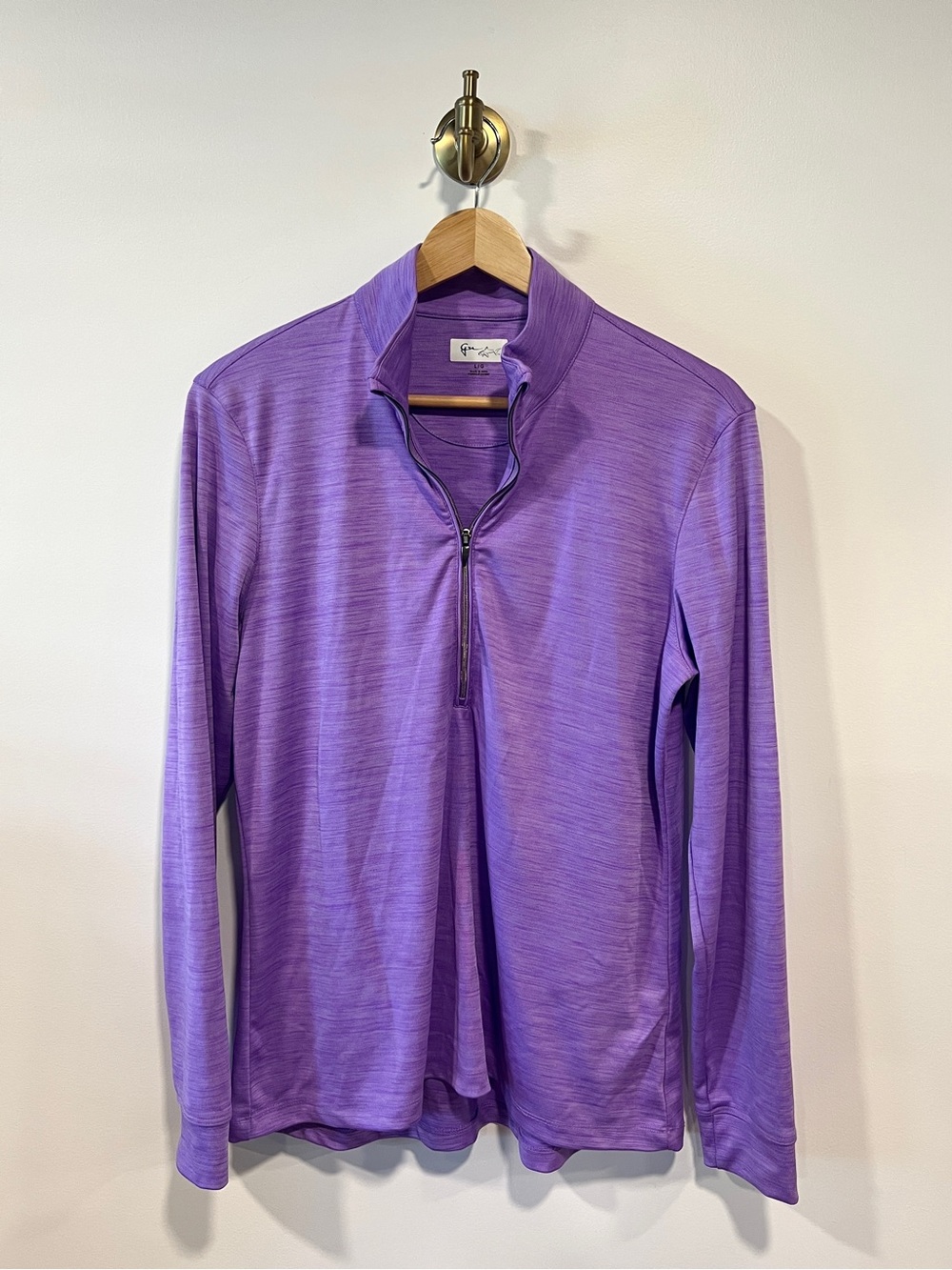 Greg Norman Womens Purple Golf Pullover